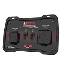 A-iPower 7600W Dual Fuel Portable Inverter Generator, Electric Start RV Ready, EPA & CARB Compliant CO Sensor, With Telescopic Handle For Backup Home Use, Tailgating & Camping (SUA7600iED)