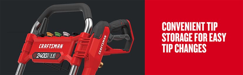 CRAFTSMAN Electric Pressure Washer, Cold Water, 2400-PSI, 1.1-GPM, Corded (CMEPW2400)