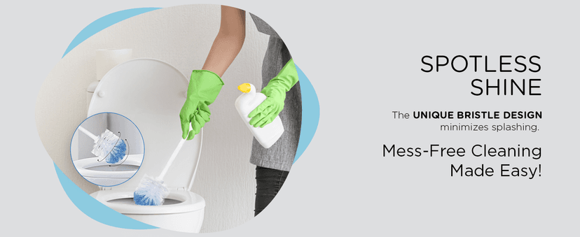 Lola Products “Classic” Toilet Brush, Durable Fiber Stiff Bristles, Bathroom Toilet Bowl Cleaner, Compact Size, Non-Scratch, Long-Lasting - 1 Pack