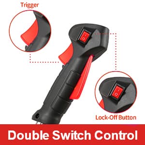 COOCHEER Weed Wacker 58cc, 4 in 1 Cordless Weed Eater Gas Powered, 2-Cycle String Trimmers Gas Brush Cutter Straight Shaft Gas Grass Trimmer for Lawn and Garden Care Trimming, Red