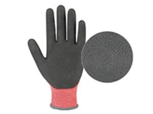 COOLJOB Gardening Gloves for Men, 2 Pairs Breathable Rubber Coated for Garden Weeding Landscaping, Outside Work for Lawn Yard, Men's Medium Size, Black & Red