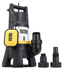 1/6HP Portable Utility Pump Submersible Small Backup Sump Pump Draining pump to Remove Water from Flooding House Basement Pool Tankless Heater Flushing Pump with 10-Foot Cord SUB 1100