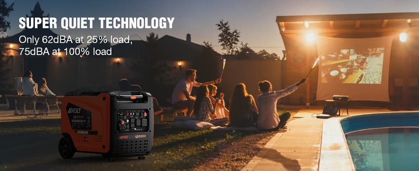 AIVOLT Dual Fuel Inverter Generator 8000 Wattages 50 Amp Gas Propane Powered Super Quiet Portable Inverter Generator for Home Use, Camping Travel RV Jobsite, 50 State Approved