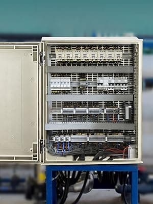 VEVOR Fiberglass Enclosure 19.7 x 15.7 x7.9 Electrical Enclosure Box NEMA 3X Electronic Equipment Enclosure Box IP65 Weatherproof Wall-Mounted Electrical Enclosure with Hinges & Quarter-Turn Latches