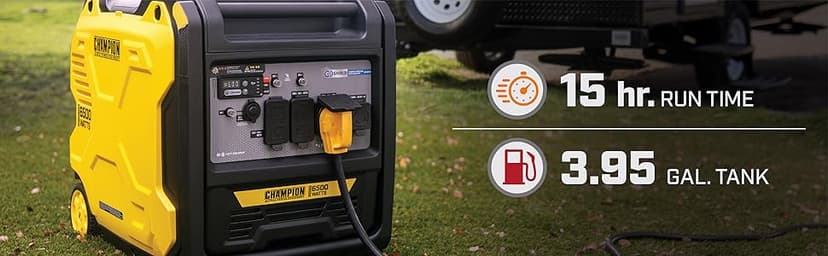 Champion Power Equipment 6500-Watt RV Ready Portable Inverter Generator with Quiet Technology and CO Shield