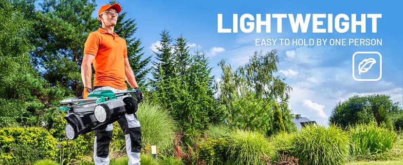 Litheli Cordless Lawn Mower 13 Inch, 5 Heights, 20V Electric Lawn Mowers for Garden, Yard and Farm, with Brushless Motor, 4.0Ah Battery & Charger Included