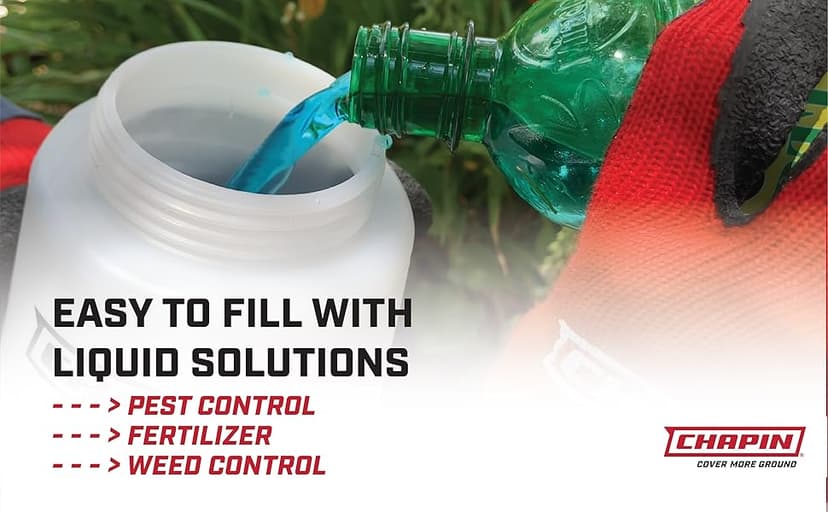 Chapin G364D Made in the USA 32 Ounce Professional Lawn and Garden Hose-End Sprayer With 16 Mixing Rations on the Metering Dial, Built-in Anti-Siphon, Translucent White