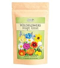 Drought Tolerant Wildflower Seed Mix, Covers 325 Sq Ft, 15 Flower Varieties, Over 67,000 Seeds, Created By Nature