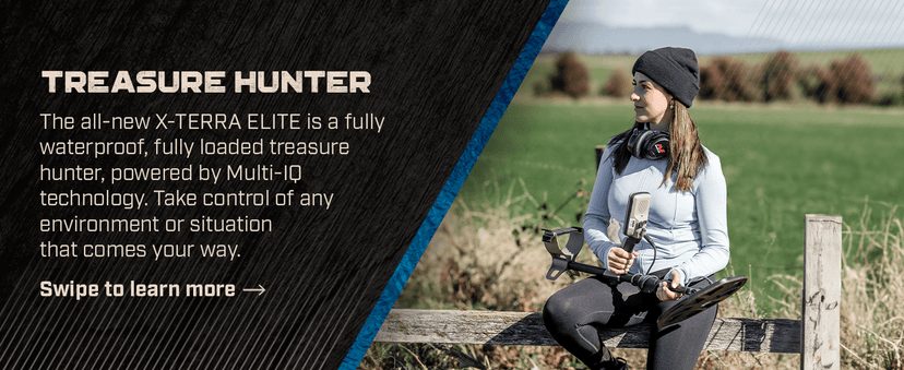 MINELAB X-Terra Elite Expedition, Waterproof, All Terrain Treasure Metal Detector, Multi-IQ Precision Targeting, Included V8X Coil, V12X Coil, ML85 Headphones, Charging Cable & PRO-FIND 40 Pinpointer
