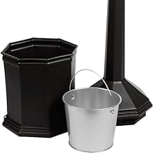 Commercial Zone 710302 Smoker’s Outpost Site Saver Hexagon Shape Cigarette Collector Receptacle Container, Beige