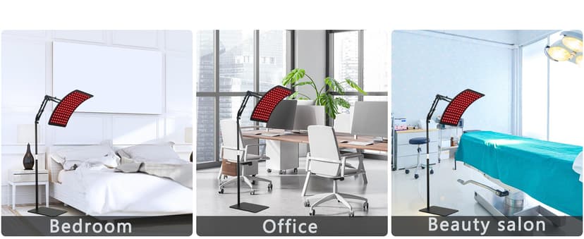 Red Light Therapy for Face and Body, Red Infrared Light Therapy Lamp with Stand Led 660nm Red Light-Therapy& 850nm Infrared Light Device for Body