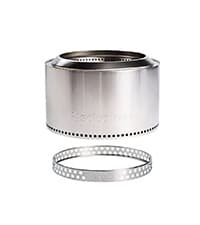 Solo Stove Bonfire 2.0 - 19.5 Inch Smokeless Fire Pit with Removable Ash Pan - Portable Outdoor Fire Pit - Stainless Steel - Wood Burning Lightweight Fireplace, Ideal for 4-6 People, 20 lbs