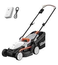 Litheli 40V (2 x 20V) 16" Electric Lawn Mower Cordless, Walk Behind Lawn Mower with 6-Height Adjust, Portable & Lightweight Push Battery Powered Lawn Mower (2 * 4.0AH Batteries Included)