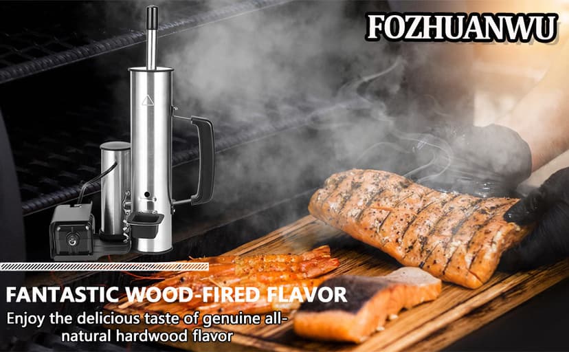 Cold Smoke Generator, Tube for Pellet Smoker Upgrade, Generator for Gas Grilling, Portable Cordless Electric Smoker, Hot or Cold Smoking, Pellet Smoker: Box for Any Grill