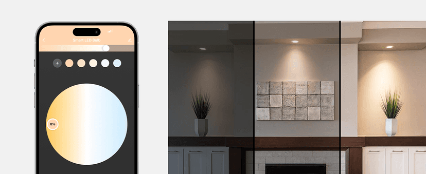 Smart Light Bulbs 75W Equivalent, 1100LM 12W RGBCW BR30 E26 Recessed Flood Light Bulb Compatible with Alexa/Google Assistant/Smart Life, No Hub Required, 2.4G WiFi, ETL Listed, 4PCS