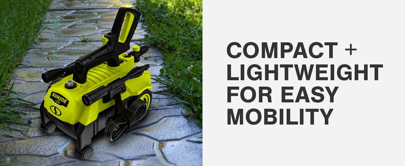 Sun Joe SPX3160 Max 11-Amp Electric High Pressure Washer, w/ Foam Cannon, Swivel Wheels, 0-45 degree Twist Nozzle