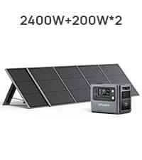 AFERIY P210 Portable Power Station 2400W (4800W Peak),2048Wh LiFePO4 Battery Generator with 1100W AC Charging & 500W Solar Charging,for Home Backup,Power Outages, Camping (Solar Panel Optional)