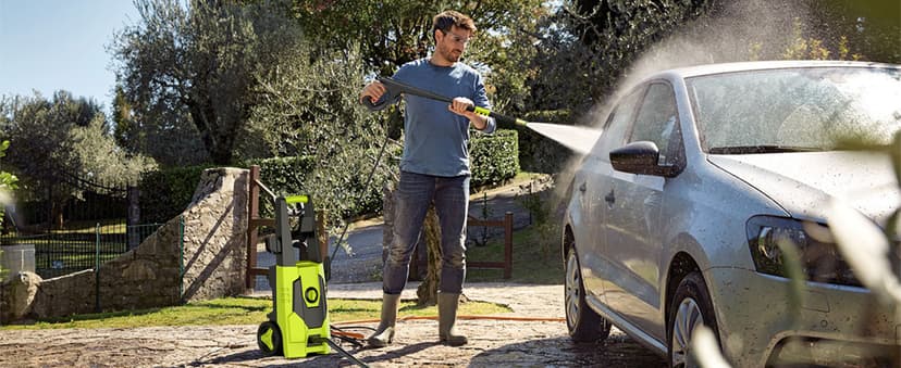 AgiiMan Electric Pressure Washer - 4800PSI Max 3.2 GPM Power Washer with 35FT Power Cord, 20FT Hose, Soap Tank, High Pressure Washer Electric Powerd Car Cleaning for Garden, Patios, Yard, Green