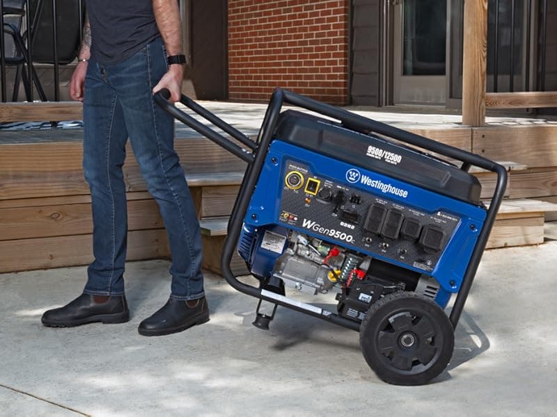 Westinghouse 12500 Peak Watt Home Backup Portable Generator, Remote Electric Start with Auto Choke, Transfer Switch Ready, Gas Powered, CO Sensor