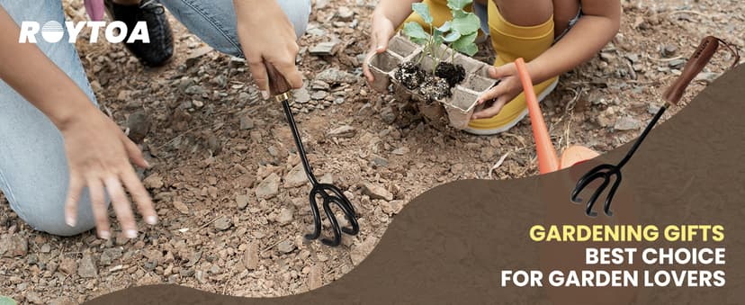 Gardening Tools Hand Rake, Stainless Steel Cultivator for Digging, Aerating Soil, and Weeding, Heavy Duty Garden Tool with Hanging Hole,Gardening Gifts for Women/Men