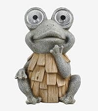 Garden Gnome Statue,Solar Gnomes Figurine,Outdoor Gnome Decor,Gnomes Decorations for Yard with Solar Light,Gnome Sculptures for Patio Lawn Ornaments