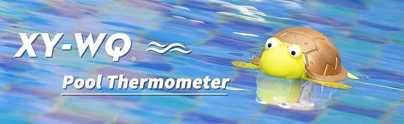 XY-WQ Floating Pool Thermometer, Large Size Easy Read for Water Temperature with String for Outdoor and Indoor Swimming Pools and Spas (Turtle)