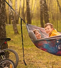 Foxelli XL Hammock Net – 12ft Net for Hammocks, Lightweight Portable Hammock Netting, Fast and Easy Set Up, Fits All Camping Hammocks