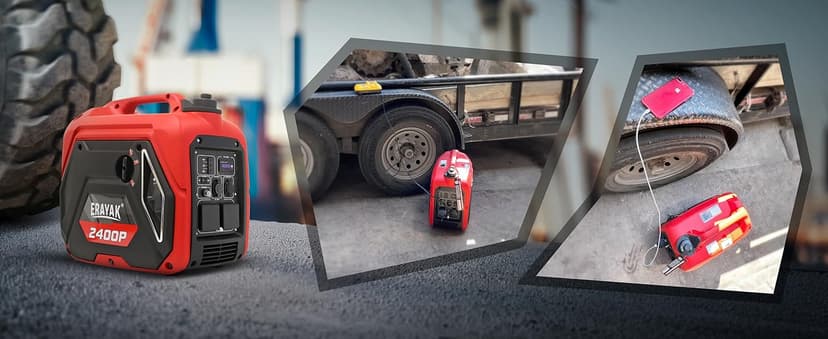 ERAYAK 2400W Portable Inverter Generator for Home Use, Super Quiet Small Generator for Camping Outdoor Emergency Power Backup, Gas Powered Engine, EPA Compliant