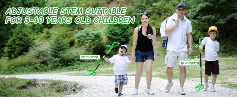 OMMO Metal Detector, Rechargeable Built-in Battery Kids Metal Detector with Funny LCD Display, Adjustable Metal Detectors for Kids with Waterproof Search Coil USB Cable for Detecting Treasure