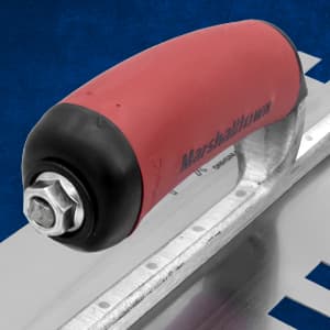 MARSHALLTOWN Standard Notched Trowel, Square Notch, 13x19x13 mm Notch Size, DuraSoft Right-Handed Handle, Flooring and Tiling, Tile Tool, Made in the USA, 781SD