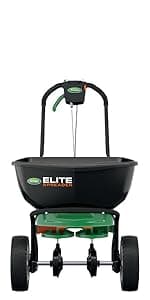 Scotts Turf Builder EdgeGuard DLX Broadcast Spreader for Seed, Fertilizer, Salt, Ice Melt, Holds up to 15,000 sq.ft. Product