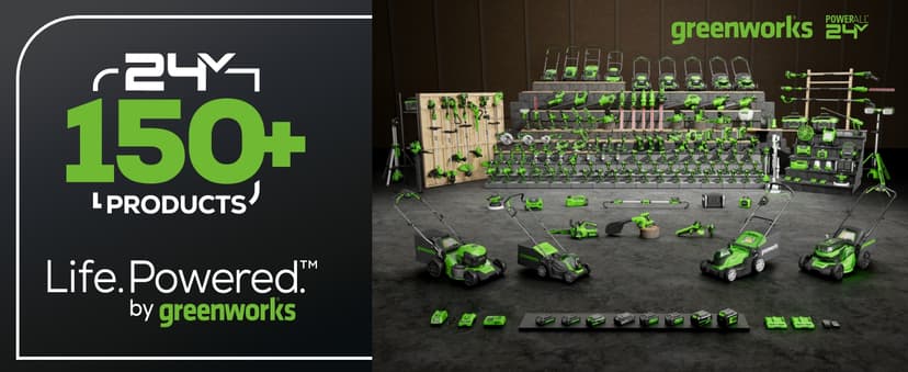 Greenworks 48V (2x24V) High - Performance Cordless Yard Tool Combo: 21" Self - Propelled Lawn Mower, 12" Trimmer & Blower, with 3 Batteries & 2 Chargers