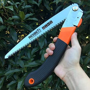 REXBETI Folding Saw, Heavy Duty 11 Inch Extra Long Blade Hand Saw for Wood Camping, Dry Wood Pruning Saw With Hard Teeth, Quality SK-5 Steel