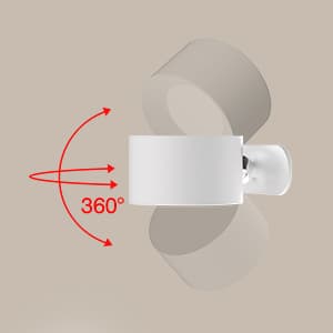 Battery Operated Wall Light, LED Lamp with 360°Adjustable Lighting Indoor Light 3 Color Modes Brightness Levels Touch Control, Mounted for Bedroom Reading Bedside-1Pack White