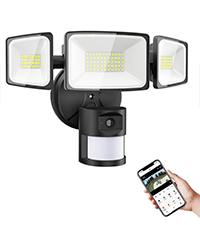 Onforu 2 Pack 60W Flood Lights Outdoor, 6000LM LED Flood Lighting Outdoor Switch Controlled, IP65 Waterproof Exterior Floodlight Fixture with 3 Adjustable Heads, 6500K Security Light for Garage Yard