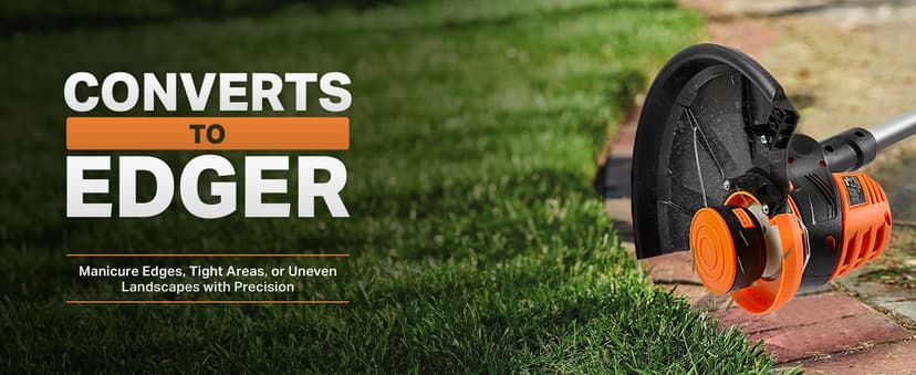 LawnMaster 20VMWGT 24V Max 13-inch Lawn Mower and Grass Trimmer 10-inch Combo with 2x4.0Ah Batteries and Charger