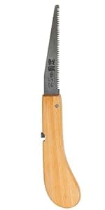 KAKURI Pruning Saw Folding 4" for Garden, Camp, Bushcraft, Japanese Pull Saw Razor Sharp Japanese Steel Blade, Mini Pocket Hand Saw for Tree Branch Cutting, Foldable Wood Handle, Made in JAPAN