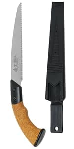 KAKURI Pruning Saw Folding 4" for Garden, Camp, Bushcraft, Japanese Pull Saw Razor Sharp Japanese Steel Blade, Mini Pocket Hand Saw for Tree Branch Cutting, Foldable Wood Handle, Made in JAPAN