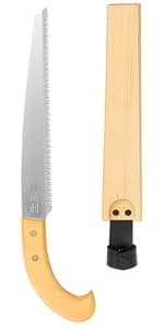 KAKURI Pruning Saw Folding 4" for Garden, Camp, Bushcraft, Japanese Pull Saw Razor Sharp Japanese Steel Blade, Mini Pocket Hand Saw for Tree Branch Cutting, Foldable Wood Handle, Made in JAPAN