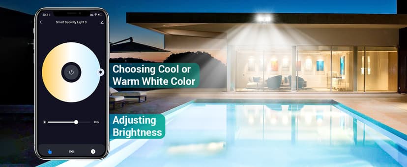 USTELLAR 2 Pack 50W Smart Outdoor LED Security Light Tunable White 2700K-6500K Motion Sensor Exterior WiFi Flood Light Fixture Alexa Warm Wired Floodlight Google Outside Spotlight House Yard Garage