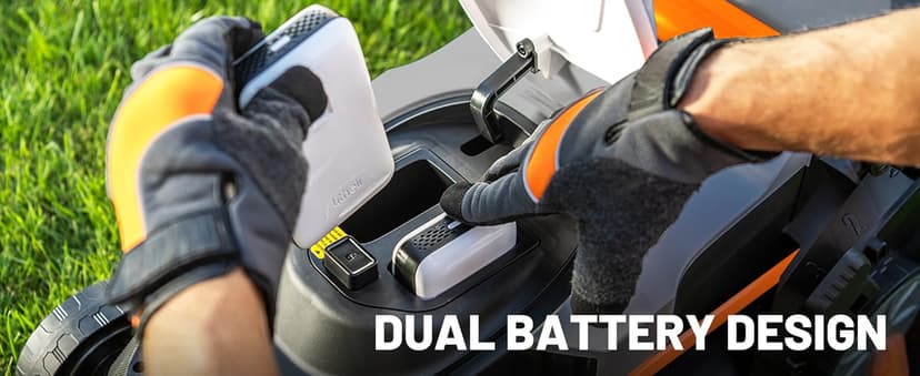 Litheli Cordless Lawn Mower 13 Inch, 20V Electric Lawn Mowers for Garden, Yard and Farm, 5 Heights Adjustment, Light Weight,with 4.0Ah Portable Battery.