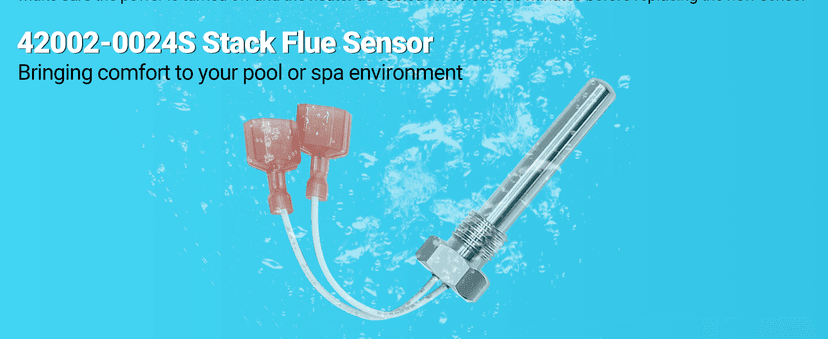 Funmit 42002-0024S Stack Flue Sensor Replacement for Pentair Sta-Rite MasterTemp Max-E-Therm Pool and Spa Heater Electrical System SR200 SR333 SR400