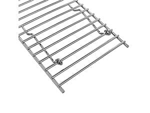 GRISUN Universal Grill Rack for Gas/Wood Pellet/Griddle/Smoker Grill, Warming Rack for Expand Cook Surface, Upper Rack with Foldable Leg Design, Chrome Plated Steel