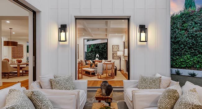 MAXvolador Outdoor Wall Lantern, Exterior Waterproof Wall Sconce Light Fixture, Black Anti-Rust Mount Light with Clear Glass, E26 Base Wall Lamp