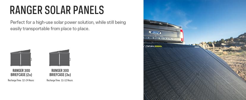 Goal Zero Yeti Portable Power Station - Yeti 6000X w/ 6,071 Watt Hours Battery Capacity, USB Ports, AC Inverter & 2 Ranger 300 Briefcase Solar Panels - Rechargeable Generator for Home, RVs, Work Sites