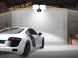 Rechargeable Battery Operated Motion Light 2500LM & 4000LM Motion Sensor Security Light(1-3 Months Endurance) USB Charging LED Flood Light Outdoor for Garage Yard Entryways Patio Garden