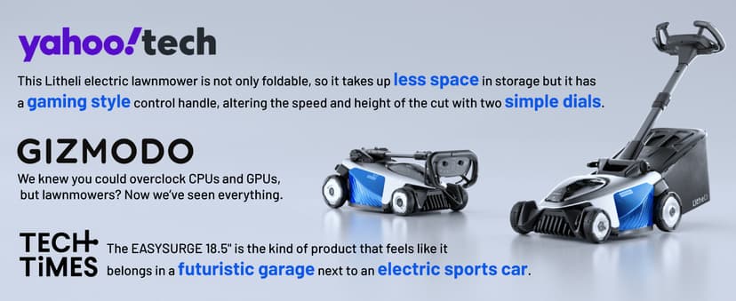 Electric Lawn Mower, Self-propelled Lawn Mower Cordless 40V(2x20V) 18.5" Brushless Mower with Electric Cutting Height Adjustment, High Speed, 2 x 4.0Ah Battery and Fast Charger Included