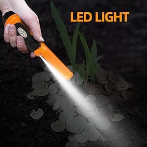 Fully Waterproof Handheld Metal Detector Pinpointer for Adults and Kids, Small Pin Pointer Wand. LCD Display, High Accuracy, 3 Alert Mode, Professional for Gold,Coins on Beach, Underground