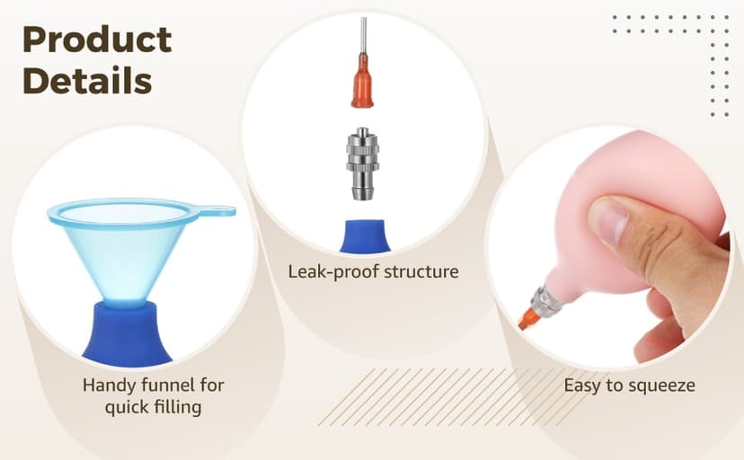 129 Pcs Pottery Tools, Ceramic Precision Tip Applicators, Pottery Slip Trailer Bottles with Needles, Filling Funnels, and Pins, Glaze Squeeze Bottle Tools, Clay Art Decorating Kit