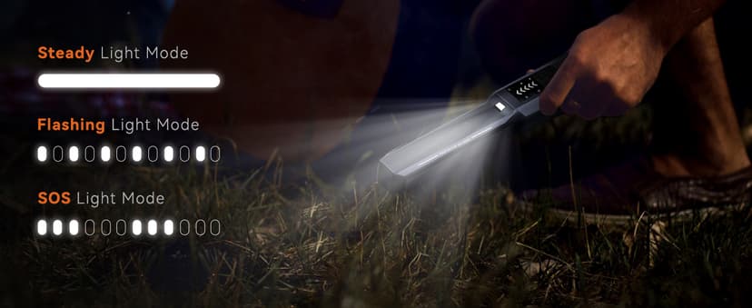 SUNPOW Metal Detector Pinpointer Rechargeable for Adults & Kids, Adjustable Sensitivity, IP68 Fully Waterproof, 360° Detection, 4 Modes - Handheld Pin Pointer Wand with LCD Screen - NXGD01